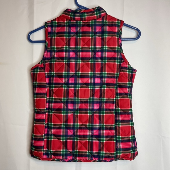 Crown and ivy kids large red plaid vest like new large - Picture 4 of 7